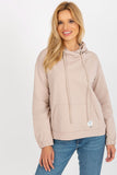 Cozy Hooded Sweatshirt with Kangaroo Pocket and Patch Detail