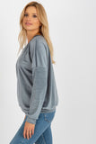 Elegant Velour Sweatshirt for Everyday Casual Style