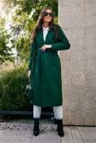 Warm Tied Waist Coat with Pockets and Back Slit