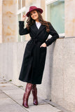 Lined Tied Coat with Pockets and Back Slit