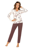 Delicate Classic Pajamas with Lace Trim and Elegant Design