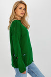 Elegant Boat Neck Casual Sweater with Unique Design