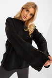 Elegant Boat Neck Casual Sweater with Unique Holes Design