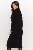 Chic long sweater doubles as a stylish midi dress.
