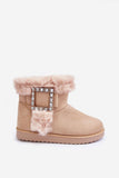 Stylish Insulated Snow Boots with Buckle Detail