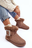 Stylish Insulated Snow Boots with Buckle Detail for Winter