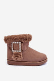 Stylish Insulated Snow Boots with Buckle Detail for Winter
