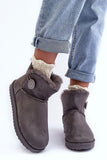 Fashionable Eco-Suede Snow Boots with Fur Insulation