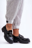 Elegant Slip-On Women's Half Shoes in Natural Leather