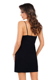 Seductive Embroidered Tulle Chemise with Adjustable Straps
