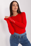 Charming Ribbed Sweater with Button Detail for Cozy Style