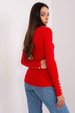 Charming Ribbed Sweater with Button Detail for Cozy Style