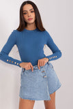 Charming Ribbed Sweater with Button Detail for Fall/Winter