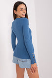 Charming Ribbed Sweater with Button Detail for Fall/Winter