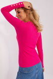 Charming Ribbed Sweater with Button Details for Cozy Style