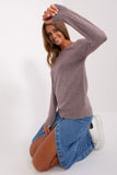 Versatile Women's Textured Long Sleeve Sweater