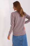 Versatile Women's Textured Long Sleeve Sweater