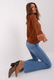 Cozy Long Sleeve Low Turtleneck Women's Sweater