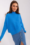 Cozy Variegated Long Sleeve Turtleneck Sweater for Women