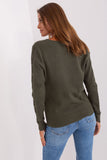 Elegant V-Neck Women's Sweater with Textured Design