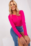 Elegant V-Neck Ribbed Sweater with Decorative Buttons