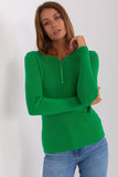Elegant V-Neck Long Sleeve Women's Sweater with Buttons