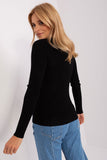 Elegant V-Neck Women's Sweater with Decorative Buttons