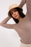 Timeless Women's Long Sleeve Ribbed Sweater for Every Occasion