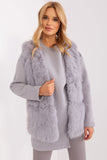 Soft Polyester Fur Vest with Pockets for Everyday Style