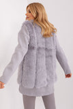 Soft Polyester Fur Vest with Pockets for Everyday Style