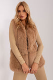 Soft Polyester Fur Vest with Pockets for Everyday Style