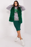 Chic Soft Polyester Fur Vest with Pockets