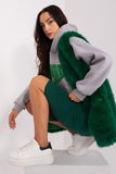 Chic Soft Polyester Fur Vest with Pockets