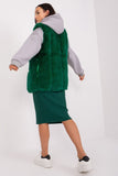 Chic Soft Polyester Fur Vest with Pockets