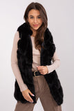 Elegant Hooded Fur Vest with Pockets for Everyday Wear