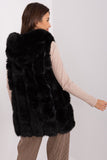 Elegant Hooded Fur Vest with Pockets for Everyday Wear