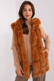 Elegant Fur Vest with Pockets and Hood for All Occasions
