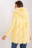 Elegant Hooded Fur Vest with Pockets for Cozy Comfort