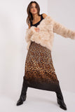 Elegant Hooded Fur Jacket with Pockets for Cold Weather