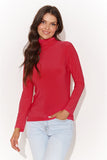 Elegant Stretchy Turtleneck Blouse for Women