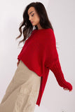 Casual Long Sleeve Women's Sweater with Boat Neckline