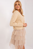 Versatile Acrylic Blend Pullover Sweater