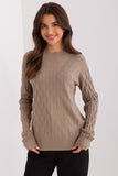 Variegated Women's Long Sleeve Sweater for Casual Style