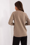 Variegated Women's Long Sleeve Sweater for Casual Style