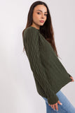 Variegated Long Sleeve Women's Sweater for Casual Style