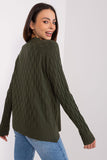 Variegated Long Sleeve Women's Sweater for Casual Style