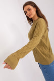 Variegated Texture Long Sleeve Women's Sweater