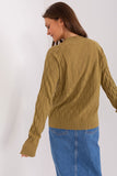 Variegated Texture Long Sleeve Women's Sweater