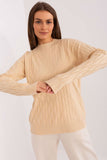 Variegated Texture Long Sleeve Women's Sweater