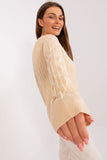Variegated Texture Long Sleeve Women's Sweater
